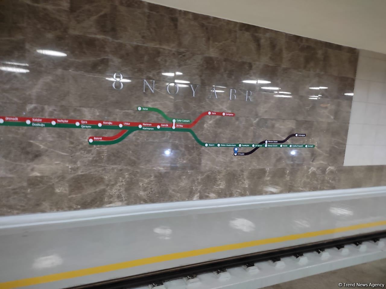 Новая станция метро "8 Ноября" в Баку будет введена в эксплуатацию 31 мая (ФОТО/ВИДЕО)