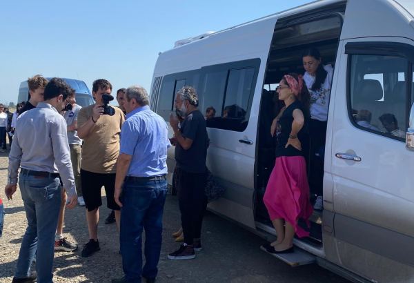Visit of foreign bloggers to Azerbaijani lands liberated from Armenian occupation begins (PHOTO)