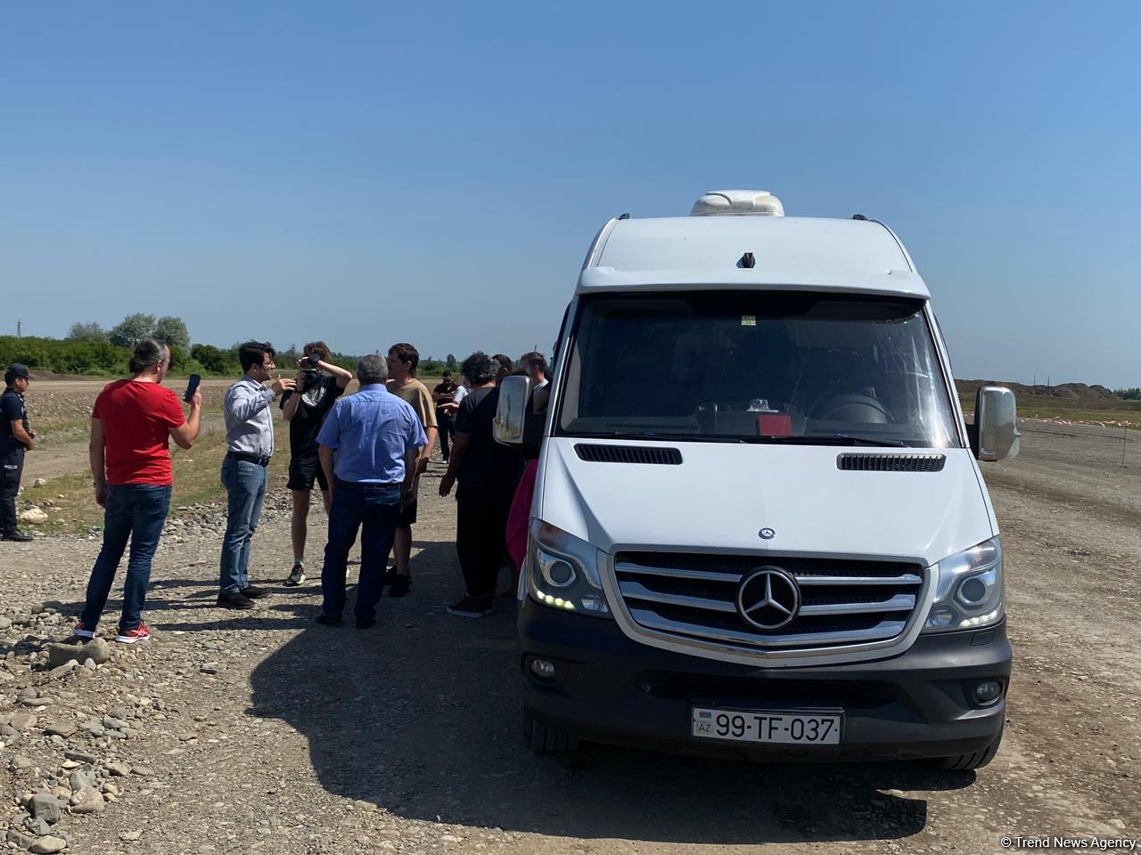 Visit of foreign bloggers to Azerbaijani lands liberated from Armenian occupation begins (PHOTO)