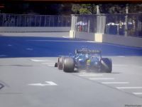 F-1 Qualifying Session of Azerbaijan Grand Prix records first crash (PHOTO)