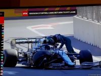 F-1 Qualifying Session of Azerbaijan Grand Prix records first crash (PHOTO)