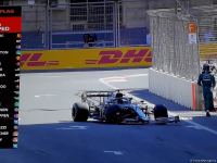 F-1 Qualifying Session of Azerbaijan Grand Prix records first crash (PHOTO)