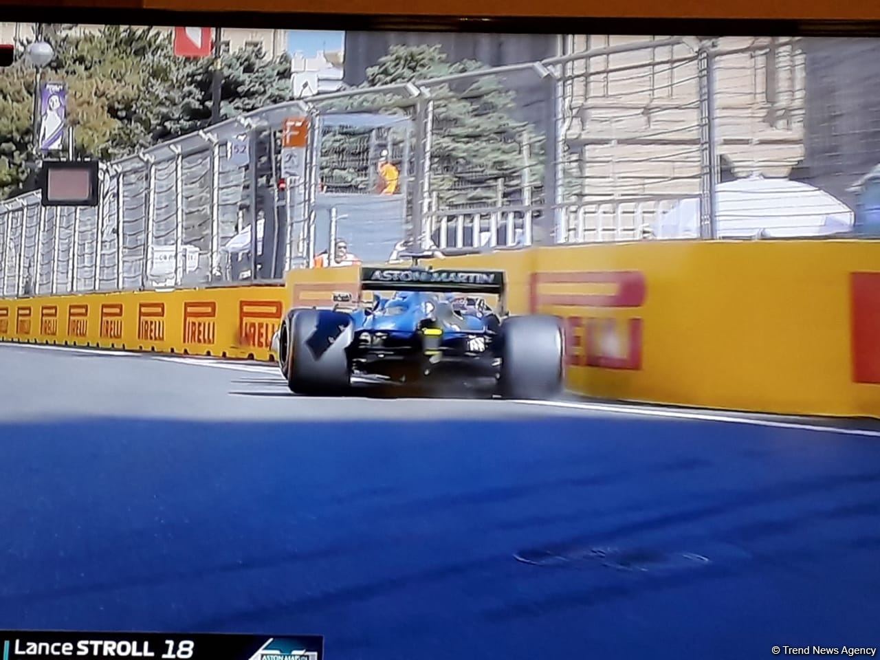 F-1 Qualifying Session of Azerbaijan Grand Prix records first crash (PHOTO)