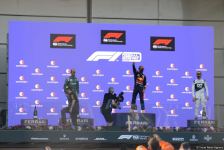 Прошла церемония награждения победителей Гран-при Азербайджана Формулы-1 (ФОТО)
