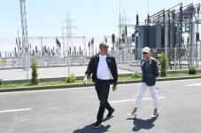 Президент Ильхам Алиев принял участие в открытии подстанции «Физули» (ФОТО)