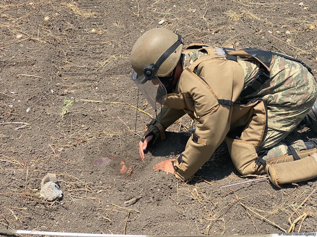 Azerbaijan, Turkish sappers continue mine-clearing operations in liberated lands (PHOTO)