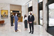 Azerbaijani president, first lady attend inauguration of InterContinental Baku hotel (PHOTO)
