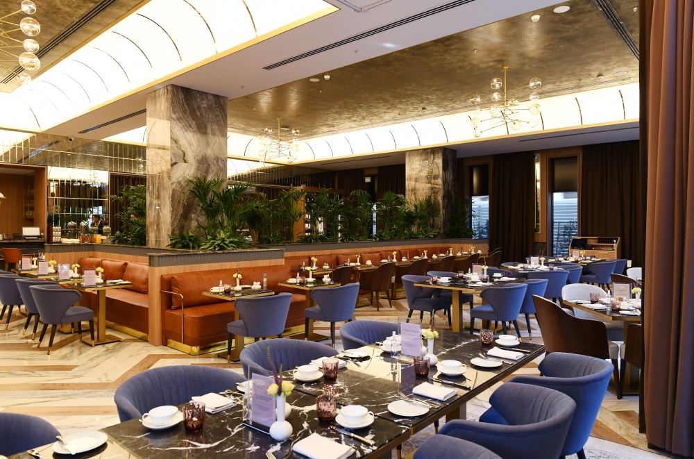 Azerbaijani president, first lady attend inauguration of InterContinental Baku hotel (PHOTO)