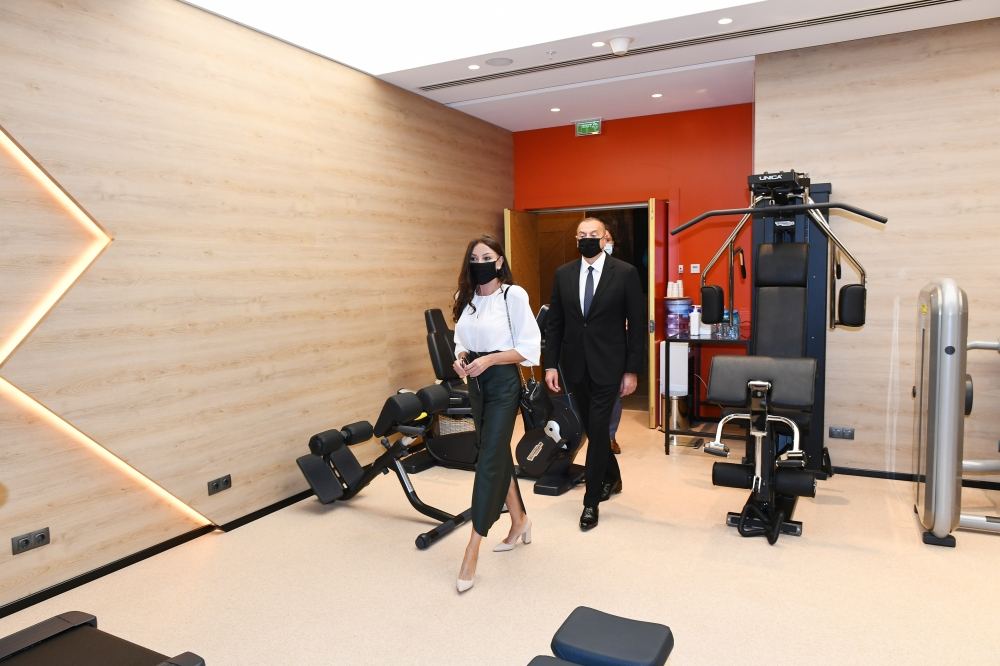 Azerbaijani president, first lady attend inauguration of InterContinental Baku hotel (PHOTO)