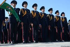 Начальник Военного лицея им. Нахчыванского обратился к курсантам первого после Отечественной войны выпуска (ФОТО/ВИДЕО)