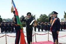 Начальник Военного лицея им. Нахчыванского обратился к курсантам первого после Отечественной войны выпуска (ФОТО/ВИДЕО)