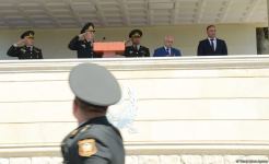 Начальник Военного лицея им. Нахчыванского обратился к курсантам первого после Отечественной войны выпуска (ФОТО/ВИДЕО)