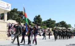 Начальник Военного лицея им. Нахчыванского обратился к курсантам первого после Отечественной войны выпуска (ФОТО/ВИДЕО)