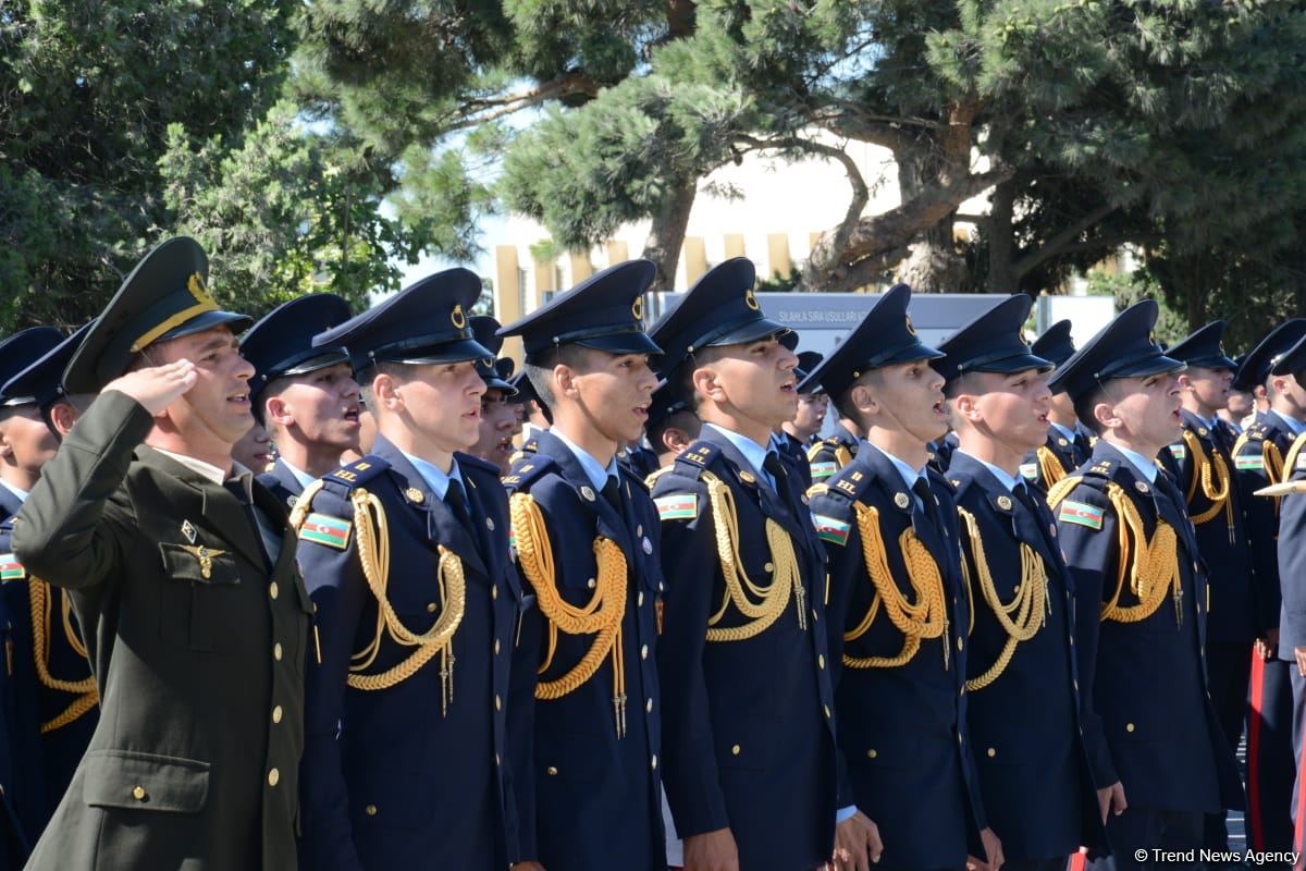 Начальник Военного лицея им. Нахчыванского обратился к курсантам первого после Отечественной войны выпуска (ФОТО/ВИДЕО)