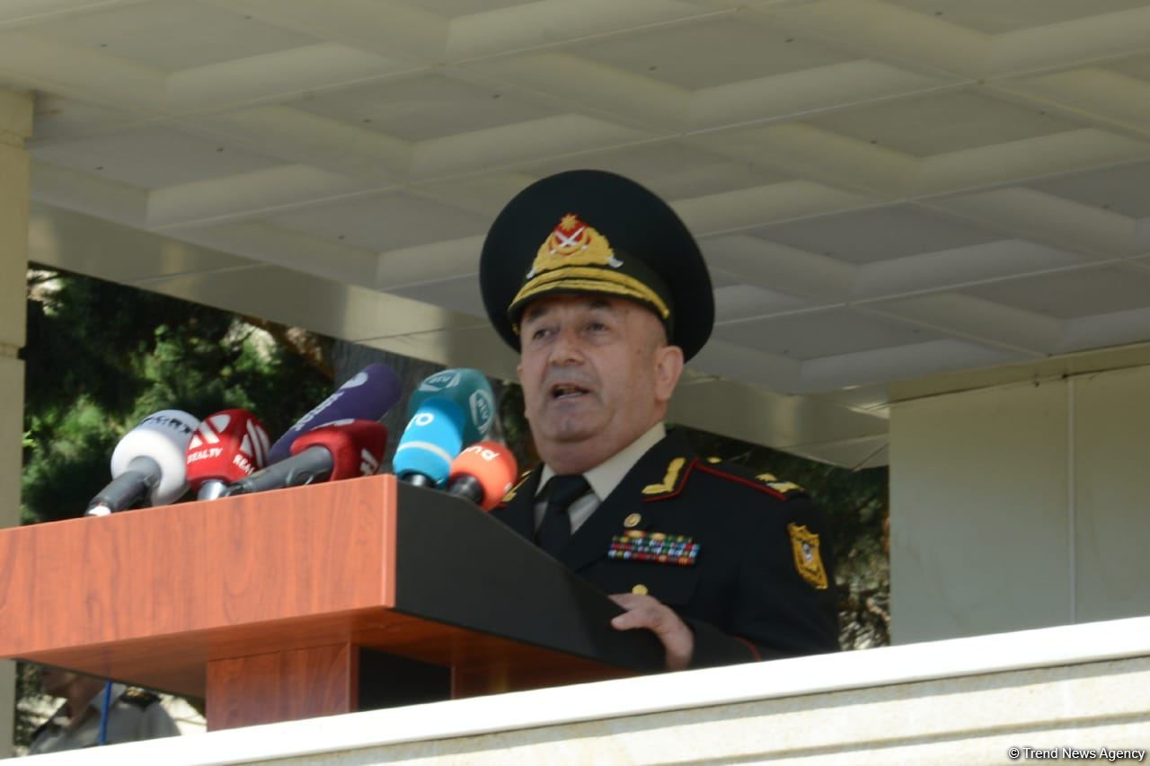 Начальник Военного лицея им. Нахчыванского обратился к курсантам первого после Отечественной войны выпуска (ФОТО/ВИДЕО)