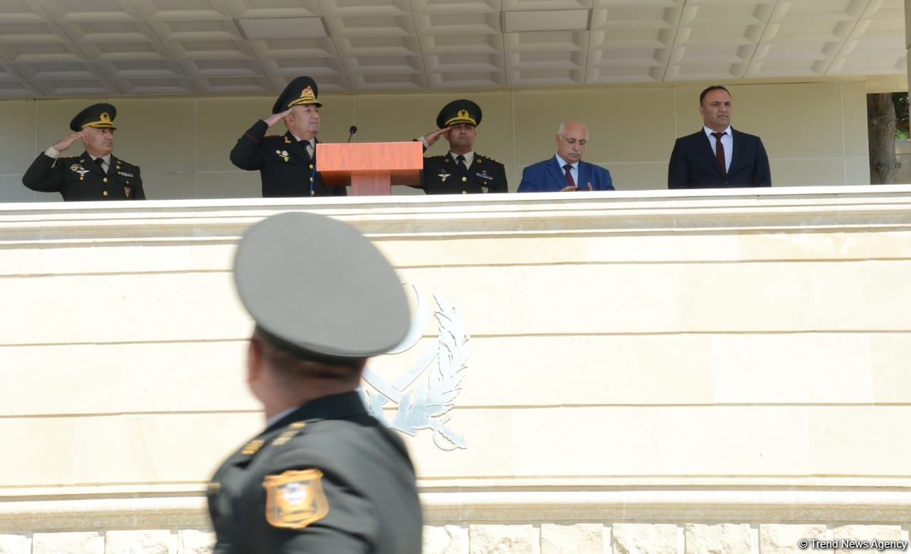 Начальник Военного лицея им. Нахчыванского обратился к курсантам первого после Отечественной войны выпуска (ФОТО/ВИДЕО)