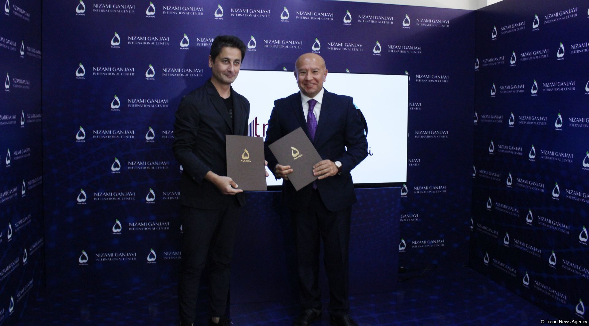 Trend News Agency, Nizami Ganjavi International Center sign Memorandum of Cooperation (PHOTO)