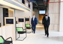 Azerbaijani president attends inauguration of DOST center in Absheron (PHOTO)