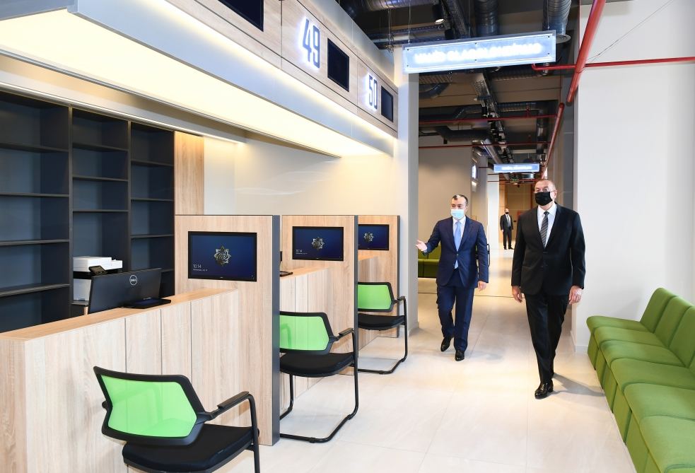 Azerbaijani president attends inauguration of DOST center in Absheron (PHOTO)