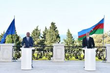 Состоялась совместная пресс-конференция Президента Азербайджана Ильхама Алиева и президента Совета Европейского Союза Шарля Мишеля (ФОТО/ВИДЕО)