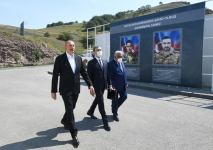 Azerbaijani president views activity of Chovdar integrated regional processing area of AzerGold in Dashkasan district (PHOTO)