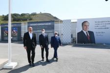 Azerbaijani president views activity of Chovdar integrated regional processing area of AzerGold in Dashkasan district (PHOTO)