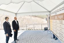 Azerbaijani president views activity of Chovdar integrated regional processing area of AzerGold in Dashkasan district (PHOTO)