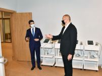 President Ilham Aliyev attends opening of Naftalan Central Sanatorium (PHOTO)