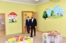 President Ilham Aliyev inaugurates 200-seat orphanage-kindergarten in Naftalan city (PHOTO)