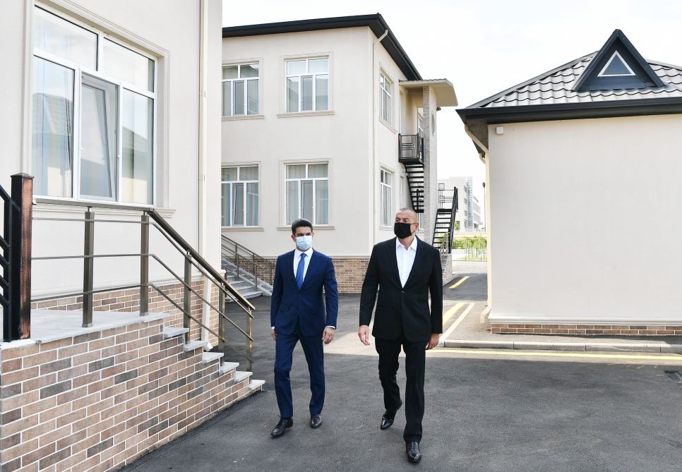 President Ilham Aliyev inaugurates 200-seat orphanage-kindergarten in Naftalan city (PHOTO)