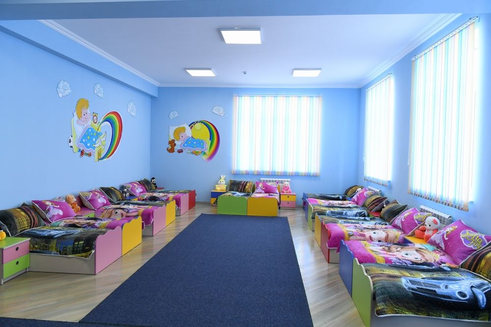 President Ilham Aliyev inaugurates 200-seat orphanage-kindergarten in Naftalan city (PHOTO)