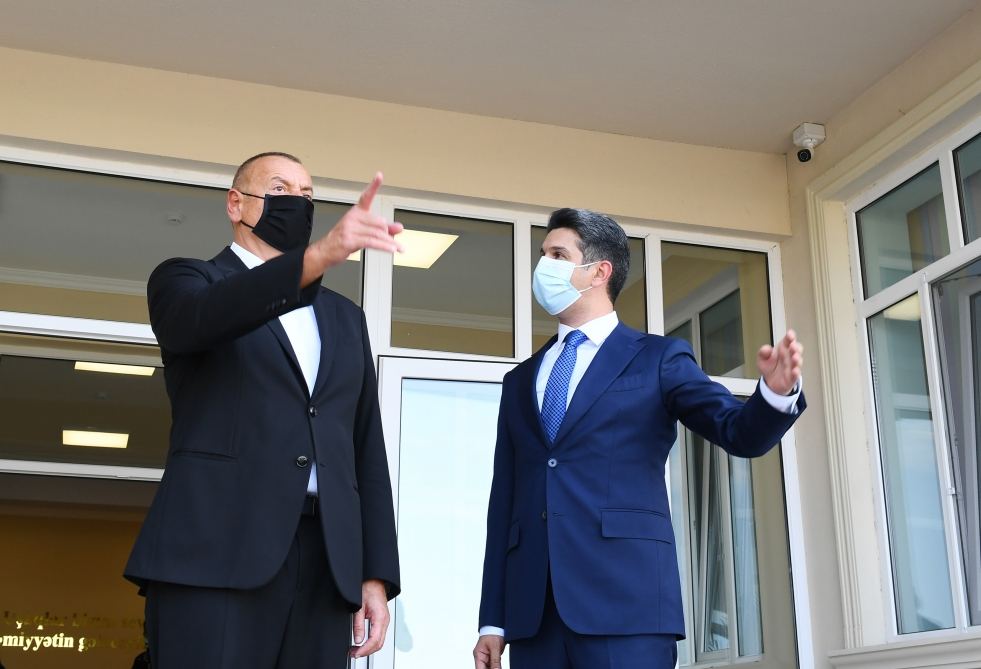 President Ilham Aliyev inaugurates 200-seat orphanage-kindergarten in Naftalan city (PHOTO)