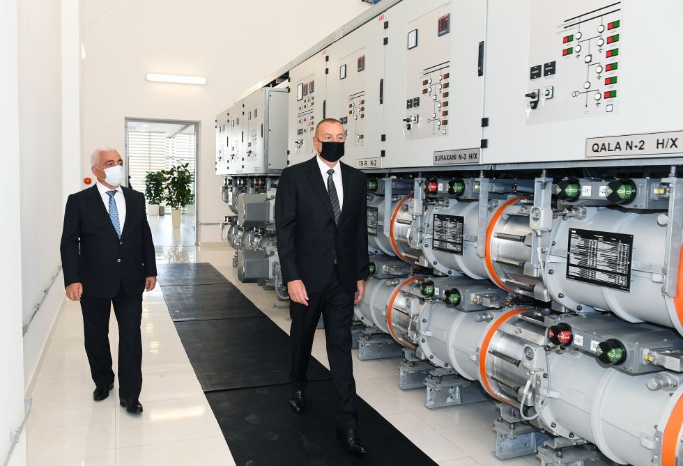 President Ilham Aliyev inaugurates newly renovated 110/35/6 kV “Surakhani” substation (PHOTO)