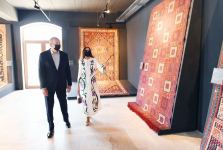 President Ilham Aliyev, First Lady Mehriban Aliyeva view exhibitions organized by Heydar Aliyev Foundation in Shusha (PHOTO)