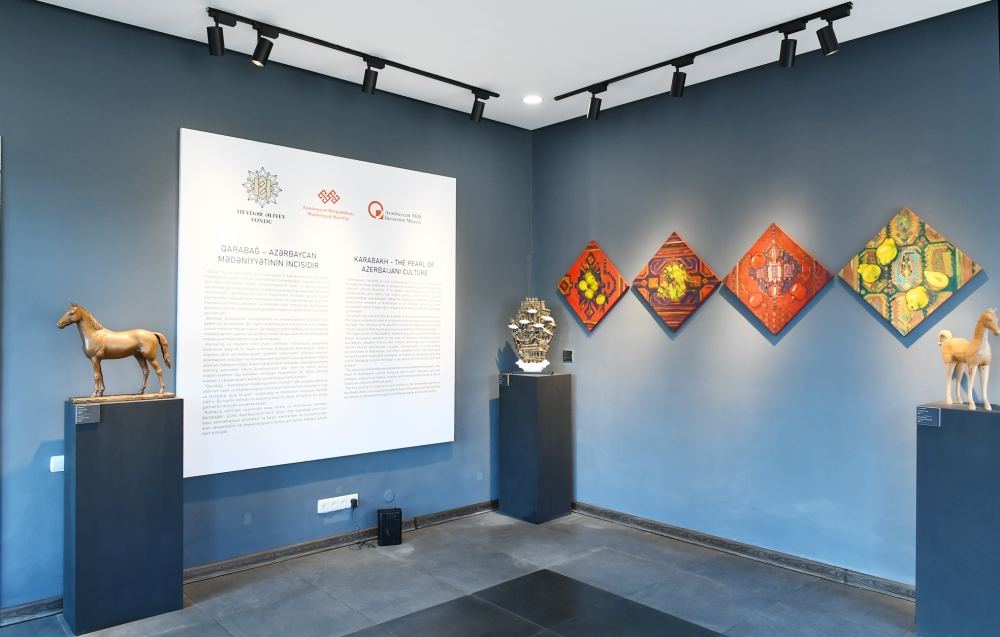 President Ilham Aliyev, First Lady Mehriban Aliyeva view exhibitions organized by Heydar Aliyev Foundation in Shusha (PHOTO)