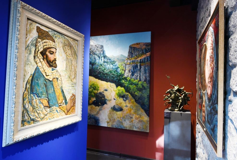 President Ilham Aliyev, First Lady Mehriban Aliyeva view exhibitions organized by Heydar Aliyev Foundation in Shusha (PHOTO)