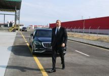 President Ilham Aliyev attends launches Azmonbat enterprise in Sumgayit Chemical Industrial Park (PHOTO)