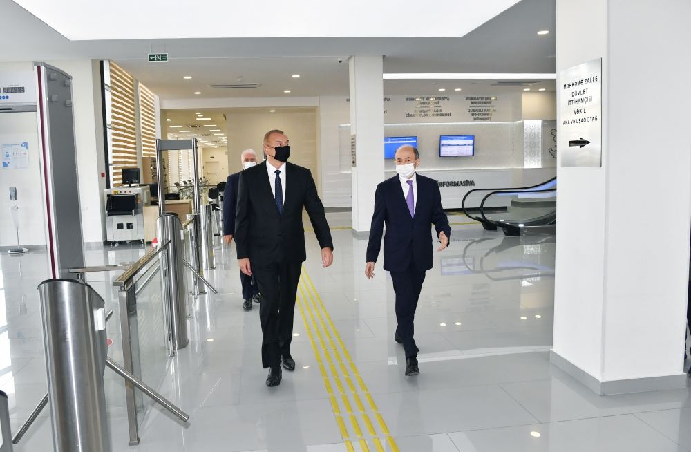 President Ilham Aliyev inaugurates Sumgayit Court Complex (PHOTO)