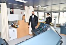 Президент Ильхам Алиев принял участие в церемонии сдачи в эксплуатацию нефтеналивного танкера «Кяльбаджар» (ФОТО/ВИДЕО)