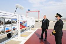 Президент Ильхам Алиев принял участие в церемонии сдачи в эксплуатацию нефтеналивного танкера «Кяльбаджар» (ФОТО/ВИДЕО)