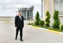 Президент Ильхам Алиев принял участие в открытии подстанции "Бузовна-1" в Хазарском районе Баку (ФОТО/ВИДЕО)