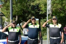 Проходят шествия в связи со 103-й годовщиной освобождения Баку от большевистско-дашнакской оккупации (ФОТО)