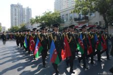 Проходят шествия в связи со 103-й годовщиной освобождения Баку от большевистско-дашнакской оккупации (ФОТО)