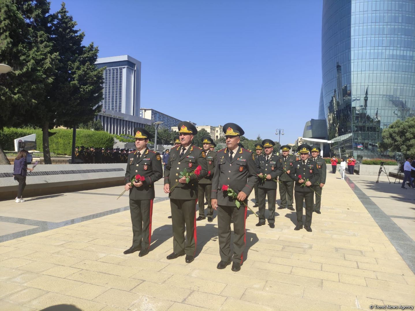 Проходят шествия в связи со 103-й годовщиной освобождения Баку от большевистско-дашнакской оккупации (ФОТО)