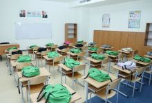 Azerbaijani president, first lady attend inauguration of new building of Baku European Lyceum (PHOTO)