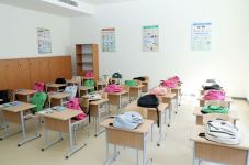 Azerbaijani president, first lady attend inauguration of new building of Baku European Lyceum (PHOTO)