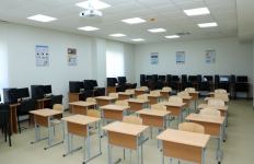 Azerbaijani president, first lady attend inauguration of new building of Baku European Lyceum (PHOTO)