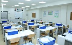 Azerbaijani president, first lady attend inauguration of new building of Baku European Lyceum (PHOTO)