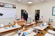 President Ilham Aliyev inaugurates secondary school No 307 in Sabunchu district after major overhaul (PHOTO)