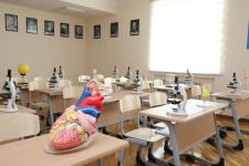 President Ilham Aliyev views conditions created at secondary school No 71 in Sabunchu district (PHOTO)